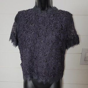 Zara Trafaluc Dark Gray Top NWt